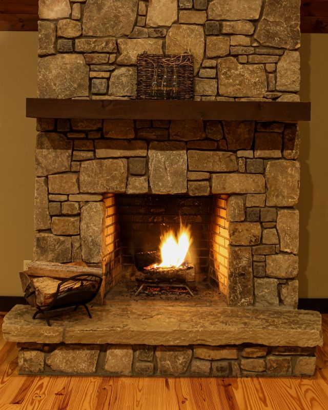 Stone Fireplace Detail