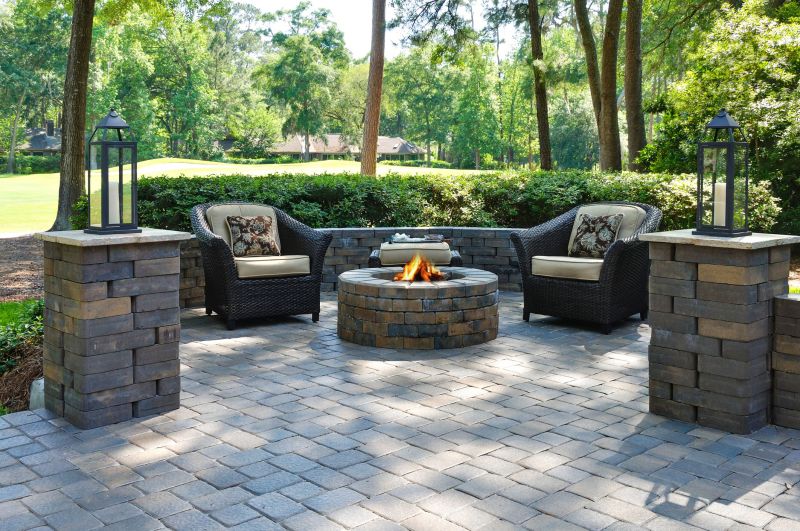 Outdoor Masonry Fireplace