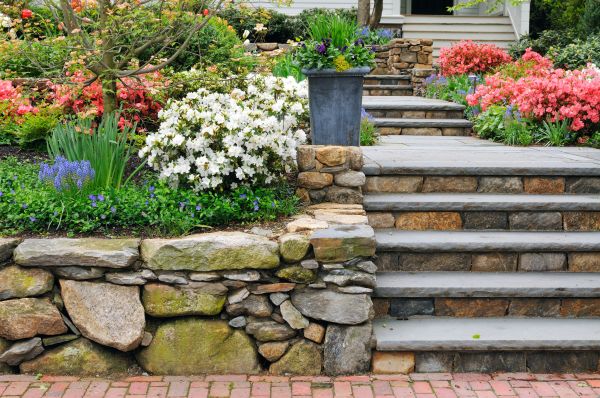 Stone Stairs Repair in Asheville