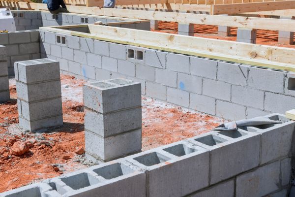 Cement Block Installation in Asheville