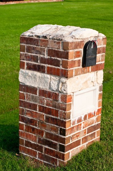 Brick Mailbox Installation in Asheville