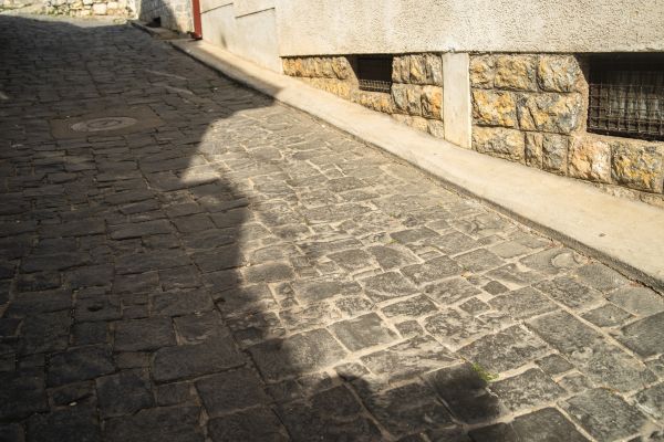 Stone Sidewalk Repair in Asheville
